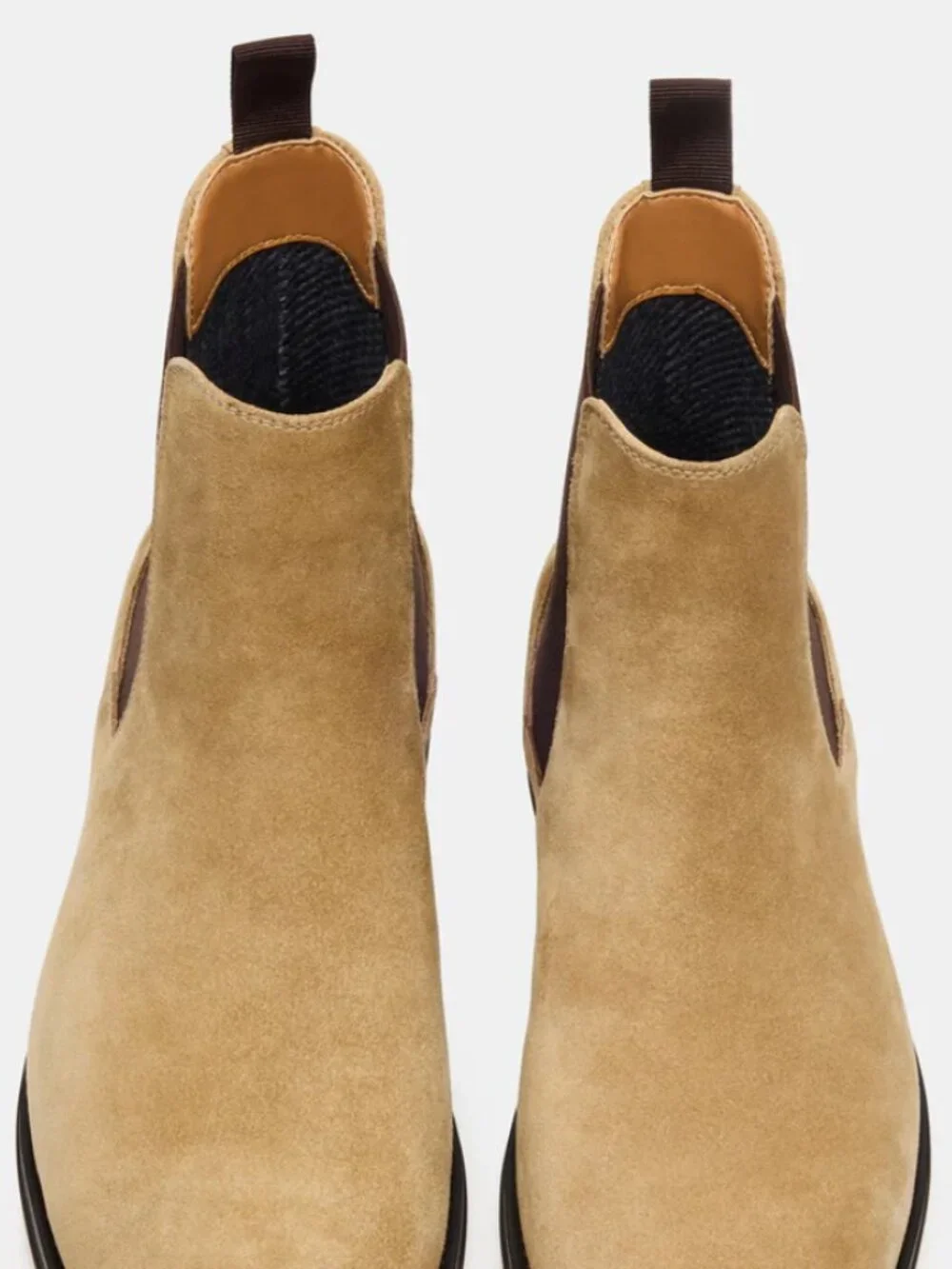 NIB Mens Steve Madden Aldair Chelsea Taupe Suede Boot Sz 11.5